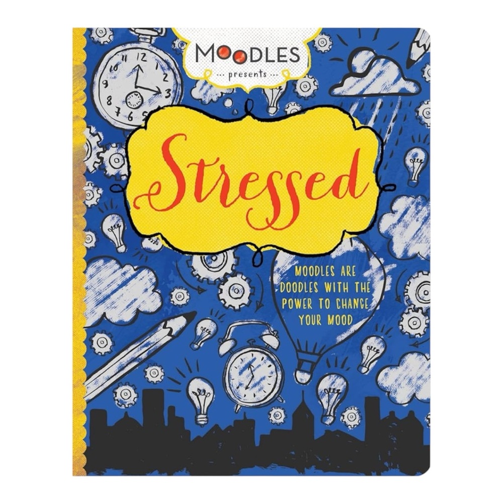 🆕 Stressed Moodles Presents Doodles by Parragon Books Ltd Blue Yellow